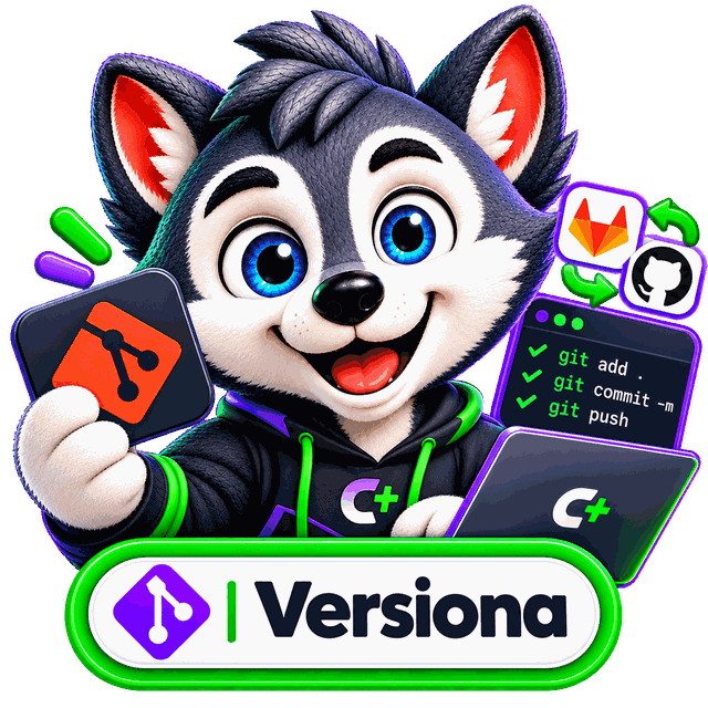 O mascote do Versiona CuboPlus